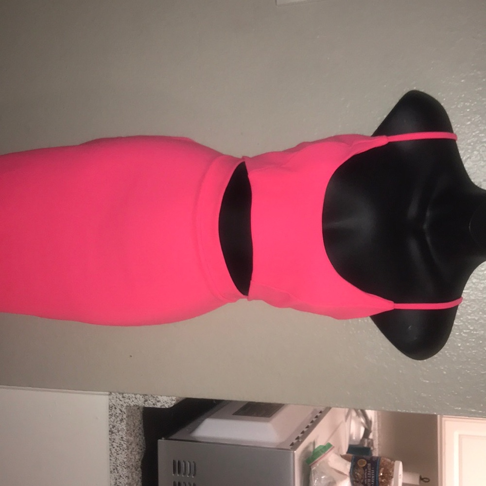 Hot pink dress